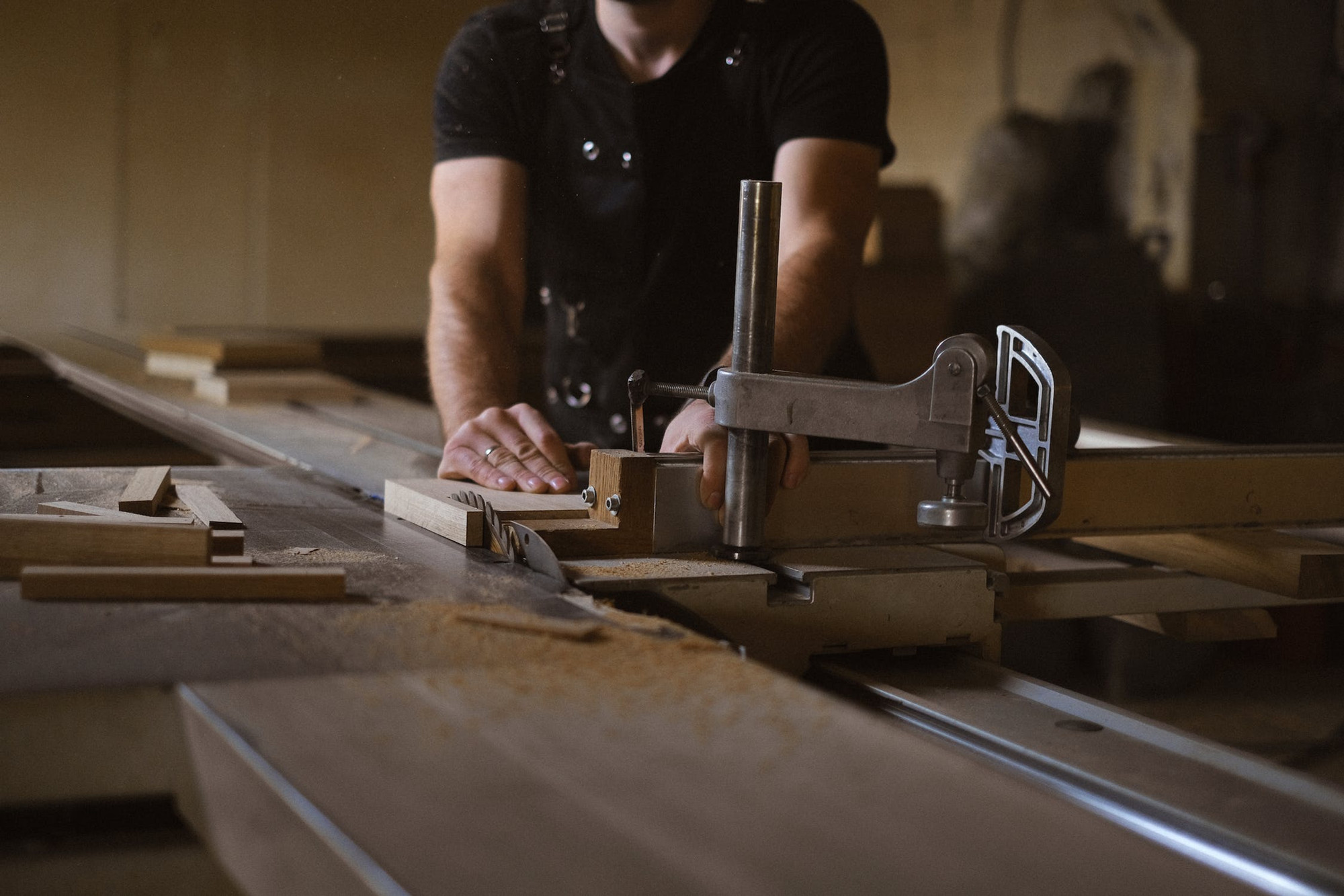 A carpenter at work